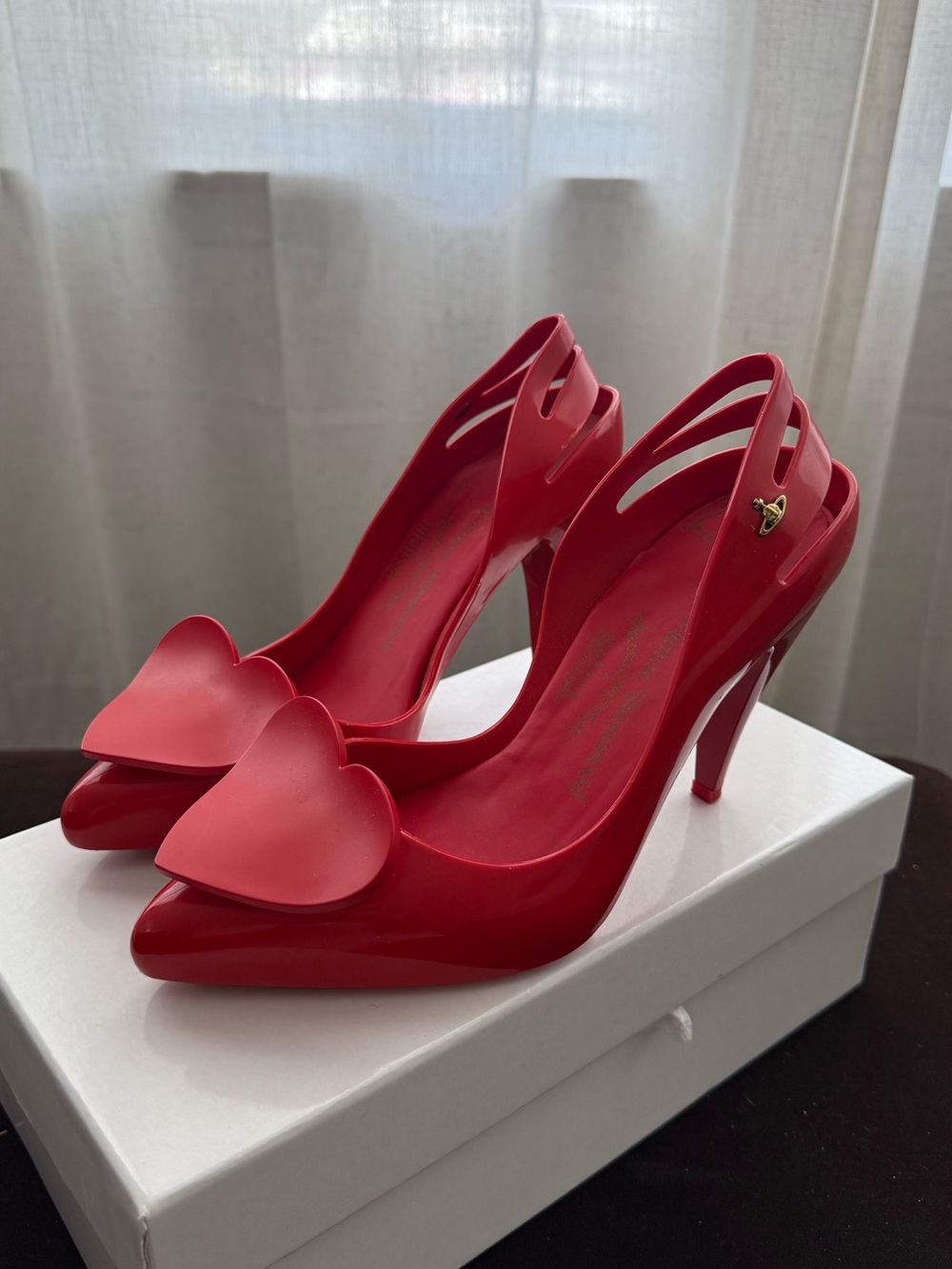 Vivienne Westwood Red Heart Heels/Pumps Sz 6